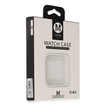 Movenchy Apple Watch 45mm Bondy Kasa Koruyucu - Beyaz