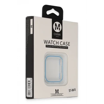 Movenchy Apple Watch 45mm Bondy Kasa Koruyucu - Mavi