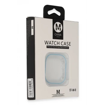 Movenchy Apple Watch 45mm Bondy Kasa Koruyucu - Sierra Blue
