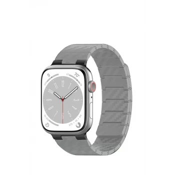Movenchy Apple Watch 45mm Carbon Steel Kordon - Yıldız Işığı