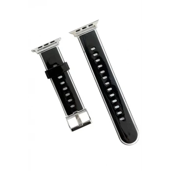 Movenchy Apple Watch 38mm Jelly Silikon Kordon - Siyah