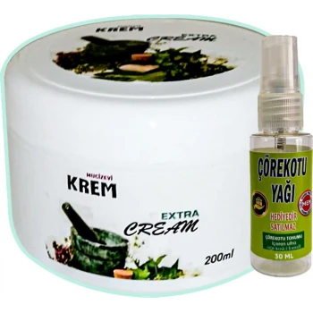 MUCİZEVİ KREM 125 ML + ÇÖREK OTU YAĞI YAĞI 30 ML