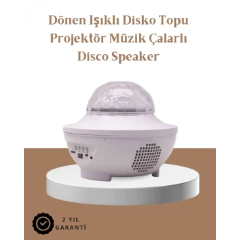 Müzik Ritimli Işık Değişimi & Dönen Dalga Efekti – Galaxy Projektör