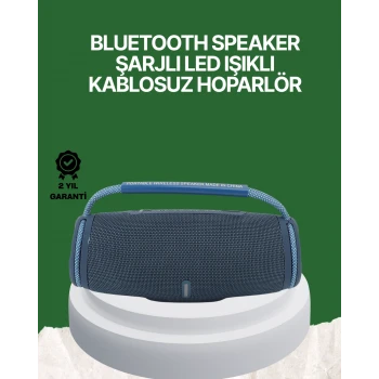 Net Stereo Ses Sunan IPX5 Su Geçirmez Bluetooth Hoparlör