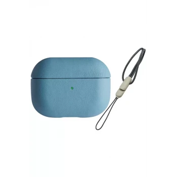 Newface Apple Airpods Pro 2 (2.nesil) 405 Deri Kılıf - Sierra Blue