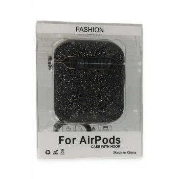 Newface Apple Airpods 2 (2.nesil) Spell Simli Kılıf - Siyah