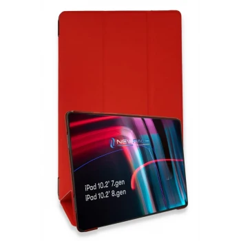 Newface Apple iPad 10.2 (7.nesil) Kılıf Tablet Smart Kılıf - Kırmızı
