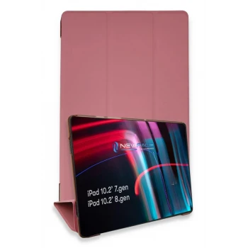 Newface Apple iPad 10.2 (7.nesil) Kılıf Tablet Smart Kılıf - Pembe