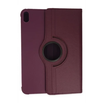 Newface Apple iPad 2022 10.9 (10.nesil) Kılıf 360 Tablet Deri Kılıf - Mürdüm