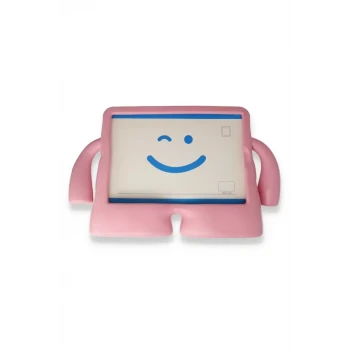 Newface Apple iPad 2022 10.9 (10.nesil) Kılıf Karakter Tablet Silikon - Açık Pembe