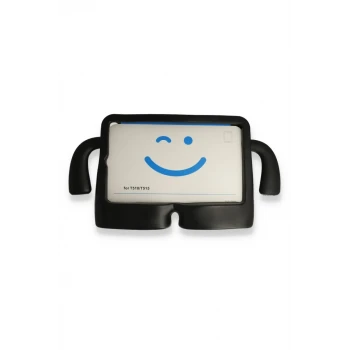 Newface Apple iPad 2022 10.9 (10.nesil) Kılıf Karakter Tablet Silikon - Siyah