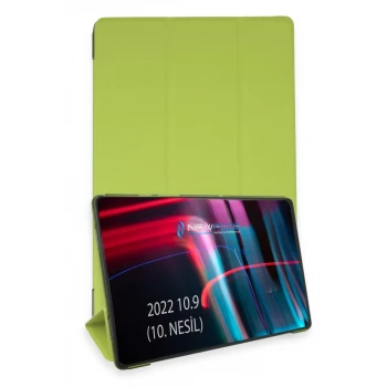 Newface Apple iPad 2022 10.9 (10.nesil) Kılıf Tablet Smart Kılıf - Açık Yeşil