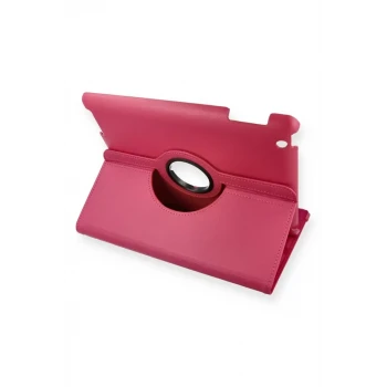 Newface Apple iPad 4 9.7 Kılıf 360 Tablet Deri Kılıf - Pembe