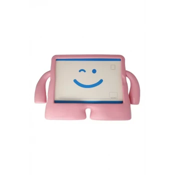 Newface Apple iPad 4 9.7 Kılıf Karakter Tablet Silikon - Açık Pembe