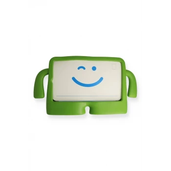 Newface Apple iPad 4 9.7 Kılıf Karakter Tablet Silikon - Yeşil