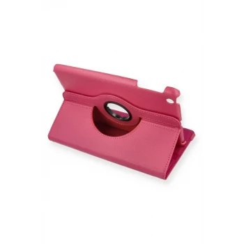 Newface Apple iPad Mini 1 Kılıf 360 Tablet Deri Kılıf - Pembe