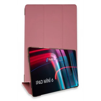 Newface Apple iPad Mini 6 Kılıf Tablet Smart Kılıf - Pembe