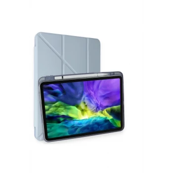 Newface Apple iPad Pro 11 (2018) Kılıf Kalemlikli Mars Tablet Kılıfı - Mavi