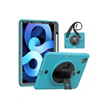 Newface Apple iPad Pro 11 (2020) Kılıf Strap-C Otterbox Tablet Kapak - Mavi