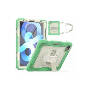 Newface Apple iPad Pro 11 (2020) Kılıf Strap New Tablet Kapak - Yeşil