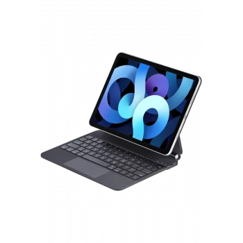 Newface Apple iPad Pro 11 (2022) Kılıf X7 Magic Manyetik Klavyeli Tablet Kılıfı - Siyah