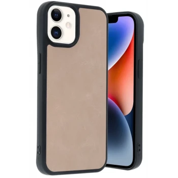 Newface Apple iPhone 11 Kılıf Aras Deri Kapak - Pudra