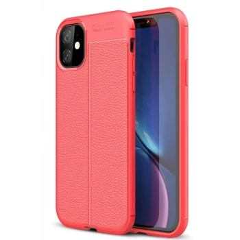 Newface Apple iPhone 11 Kılıf Auto Focus Kapak - Kırmızı