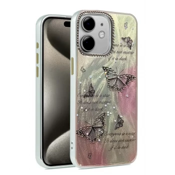 Newface Apple iPhone 11 Kılıf Blade Aynalı Desenli Kapak - Desen 6