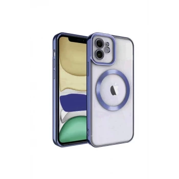 Newface Apple iPhone 11 Kılıf Kross Magneticsafe Kapak - Lacivert