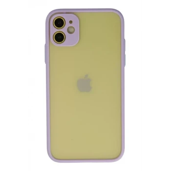 Newface Apple iPhone 11 Kılıf Montreal Silikon Kapak - Mor