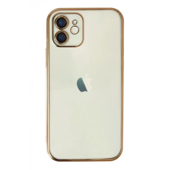 Newface Apple iPhone 11 Kılıf Razer Lensli Silikon - Gold
