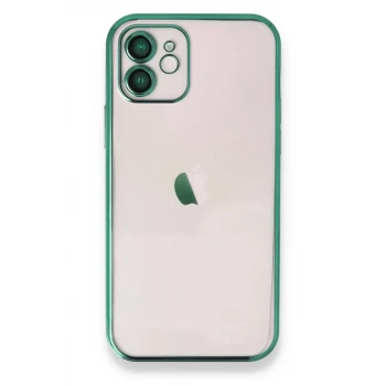 Newface Apple iPhone 11 Kılıf Razer Lensli Silikon - Yeşil