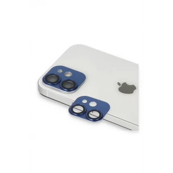 Newface Apple iPhone 11 Pers Alüminyum Kamera Lens - Lacivert