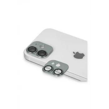 Newface Apple iPhone 11 Pers Alüminyum Kamera Lens - Yeşil