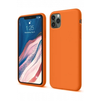 Newface Apple iPhone 11 Pro Kılıf First Silikon - Turuncu