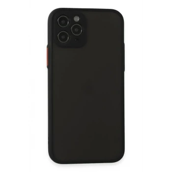 Newface Apple iPhone 11 Pro Kılıf Montreal Silikon Kapak - Siyah