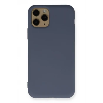 Newface Apple iPhone 11 Pro Kılıf Nano içi Kadife Silikon - Gri