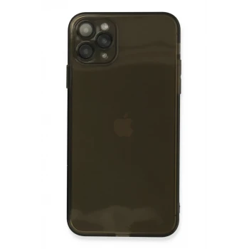 Newface Apple iPhone 11 Pro Max Kılıf Fly Lens Silikon - Siyah
