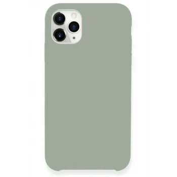 Newface Apple iPhone 11 Pro Max Kılıf Lansman Legant Silikon - Açık Gri