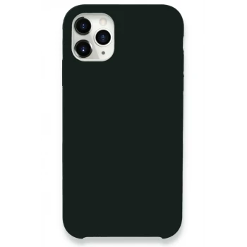 Newface Apple iPhone 11 Pro Max Kılıf Lansman Legant Silikon - Koyu Yeşil