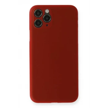 Newface Apple iPhone 11 Pro Max Kılıf PP Ultra İnce Kapak - Kırmızı