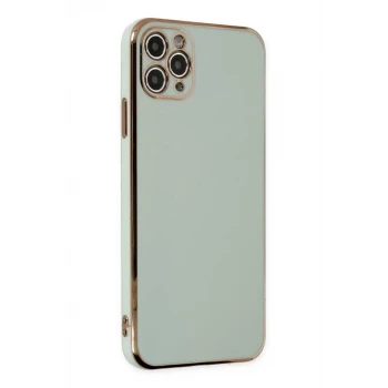 Newface Apple iPhone 11 Pro Max Kılıf Volet Silikon - Açık Yeşil