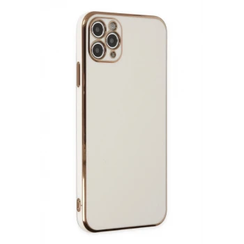 Newface Apple iPhone 11 Pro Max Kılıf Volet Silikon - Beyaz