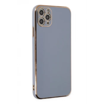 Newface Apple iPhone 11 Pro Max Kılıf Volet Silikon - Mavi