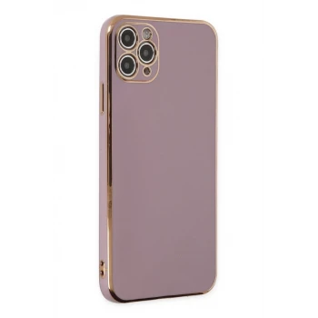 Newface Apple iPhone 11 Pro Max Kılıf Volet Silikon - Mor