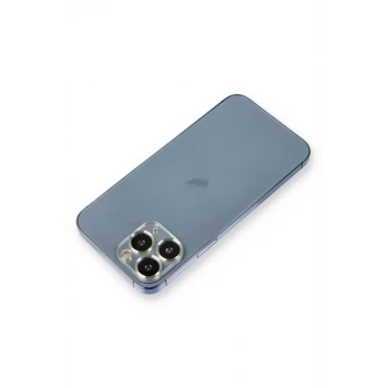 Newface Apple iPhone 11 Pro Max Metal Kamera Lens Koruma Cam - Açık Yeşil