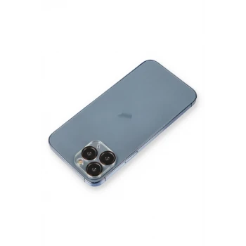 Newface Apple iPhone 11 Pro Max Metal Kamera Lens Koruma Cam - Siyah