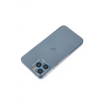 Newface Apple iPhone 11 Pro Max Shine Kamera Lens Koruma Cam - Mavi