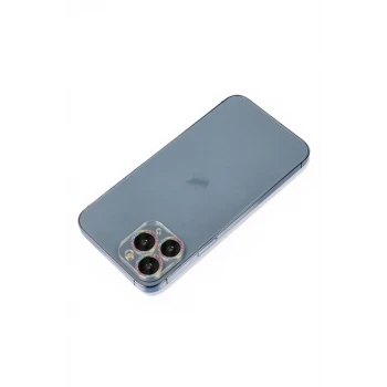 Newface Apple iPhone 11 Pro Shine Kamera Lens Koruma Cam - Rainbow