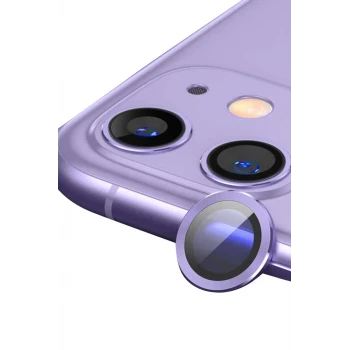 Newface Apple iPhone 11 Raze Metal Kamera Lens - Mor